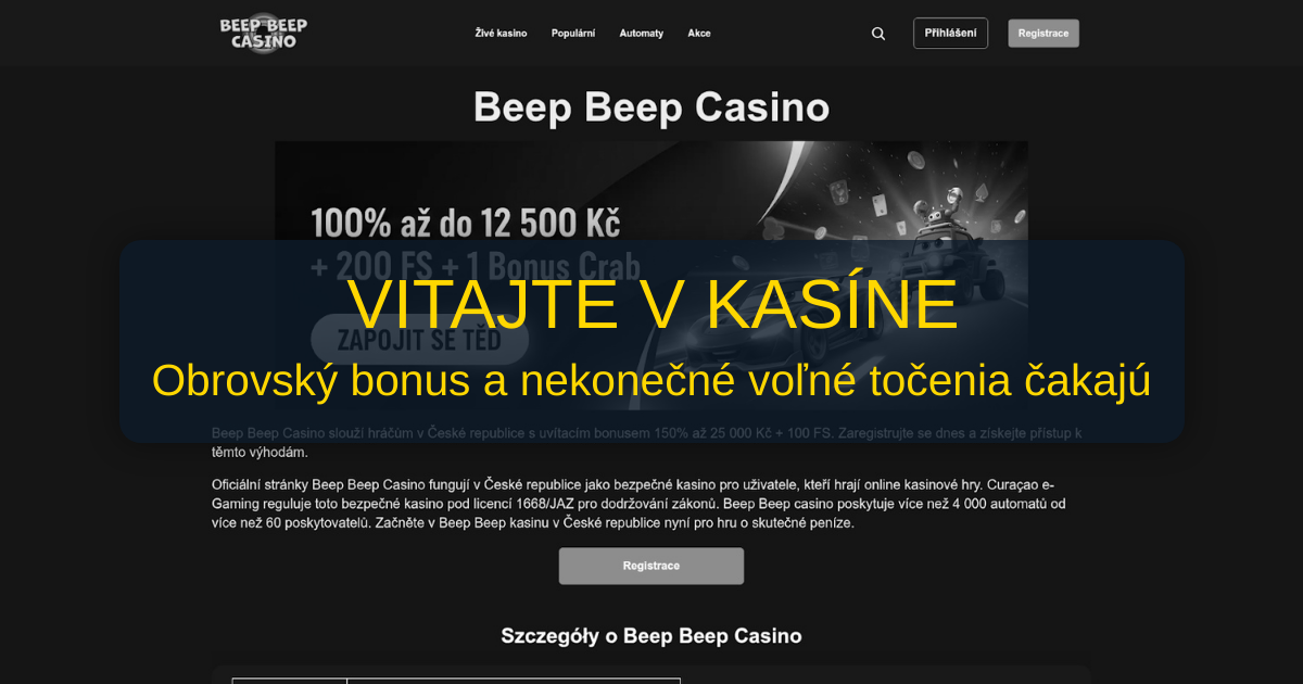 Beep Beep Casino Slovensko